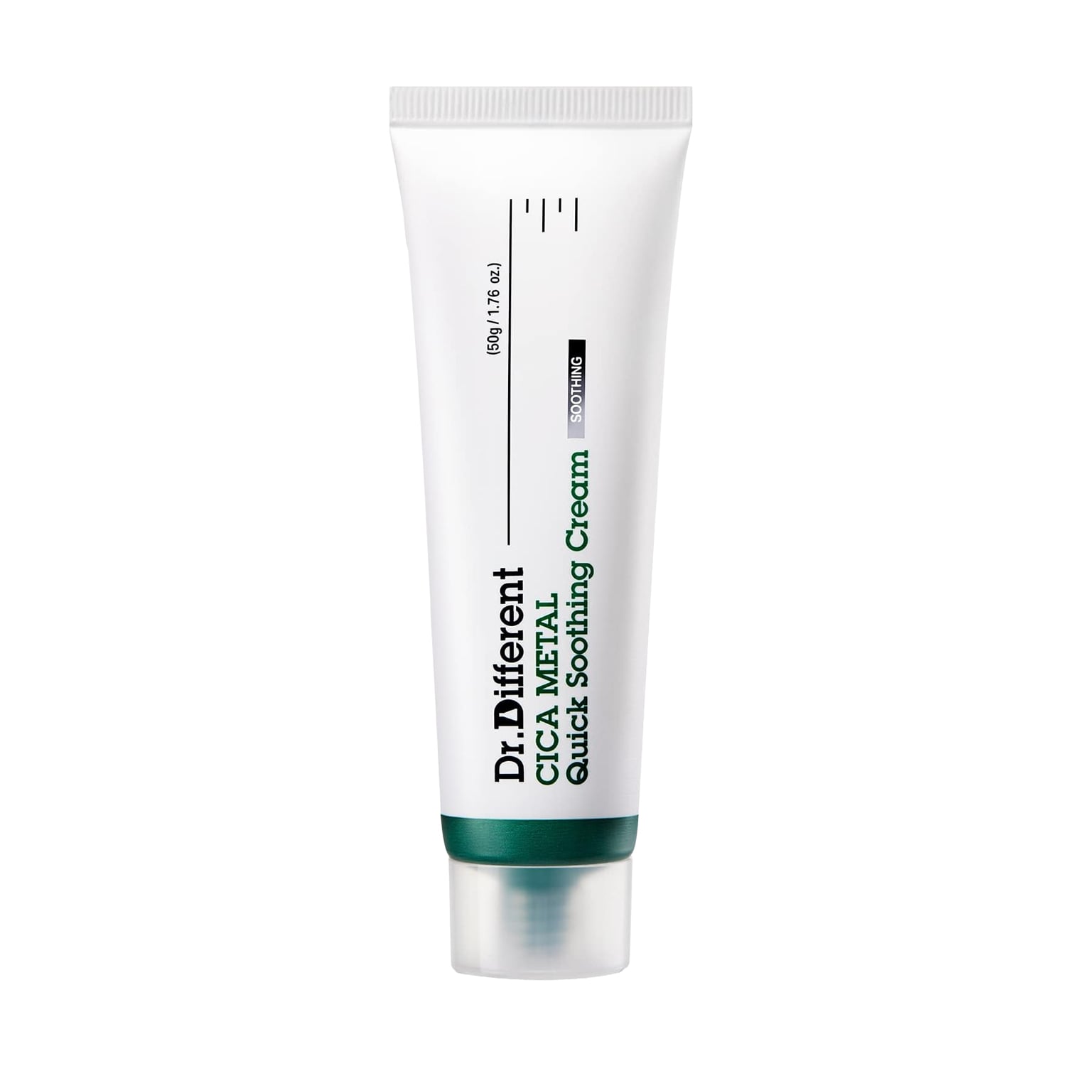 Заспокійливий крем для обличчя Dr.Different Cica Metal Quick Soothing Cream з центеллою та цинком, 50 мл