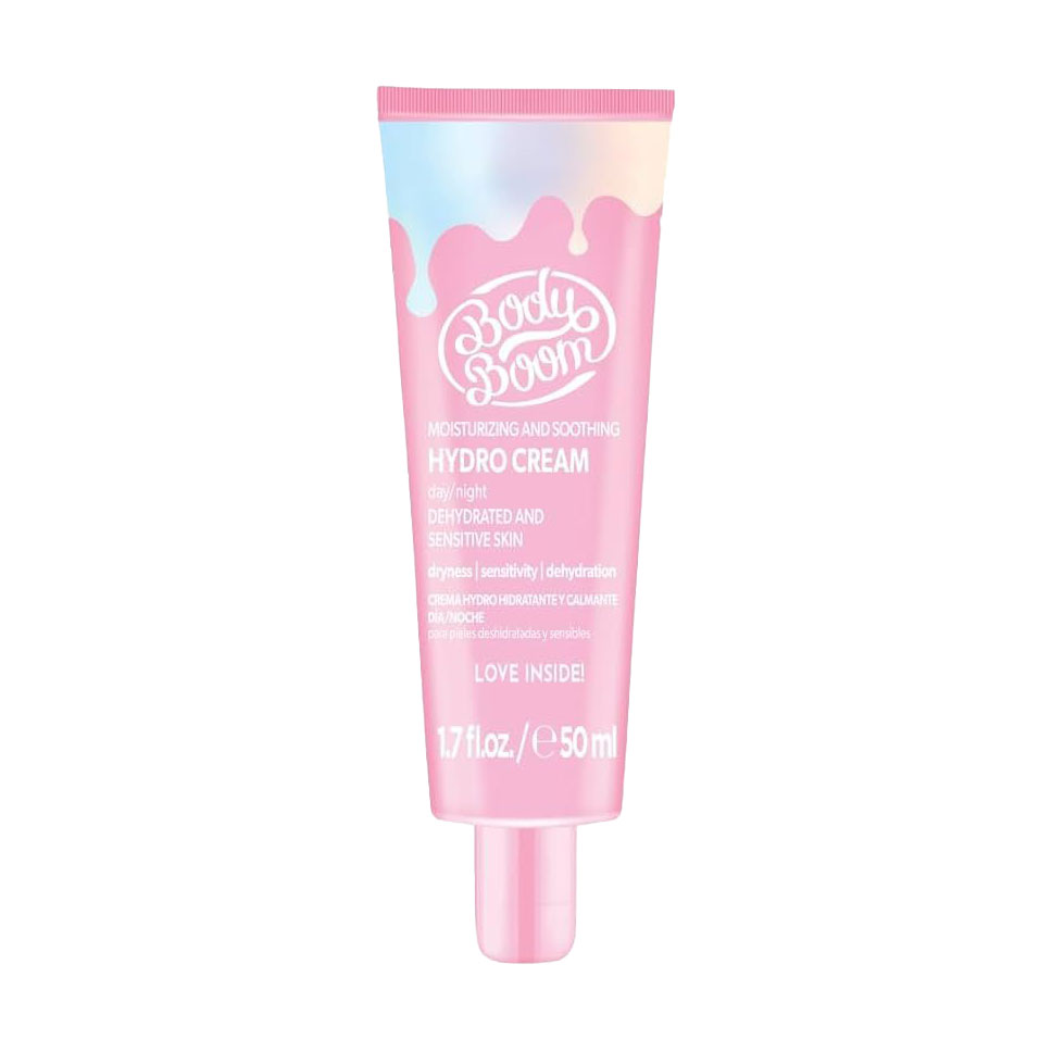 Зволожувальний та заспокійливий крем для обличчя Body Boom Moisturizing And Soothing Hydro Cream для зневодненої та чутливої шкіри, 50 мл